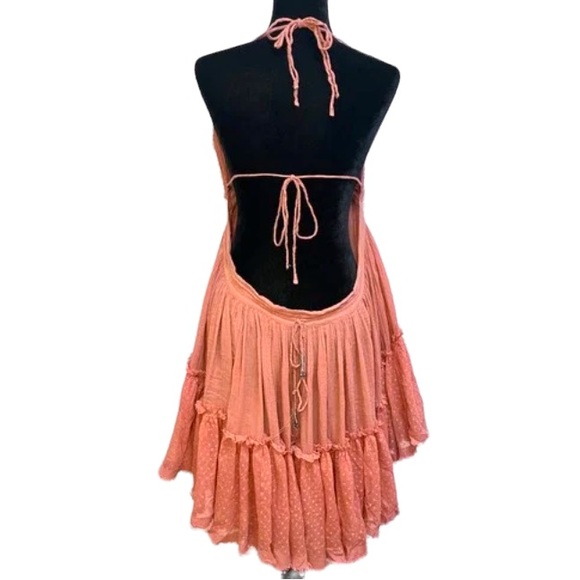 Free People 100 Degree Mini Dress Pink/Rose Size M - Picture 5 of 6